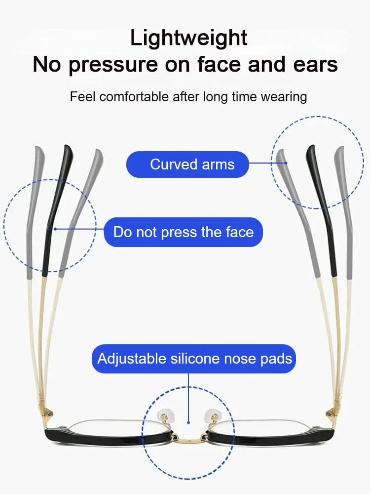 Reading glasses with blue light filter – ultra-light and scratch-resistant