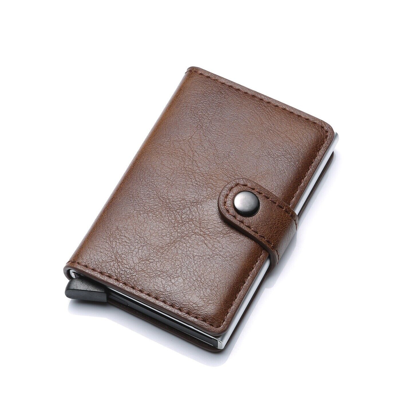 Aluminum Card Holder with Money Clip – RFID Protected
