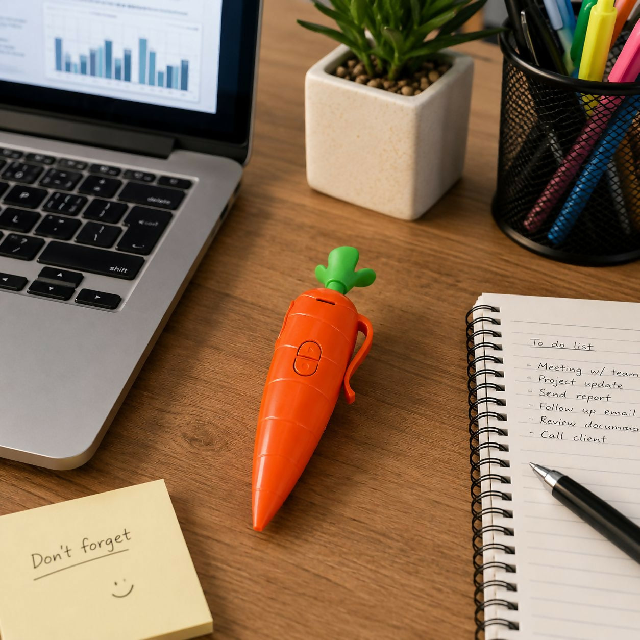 Carrot pen with voice recording and playback
