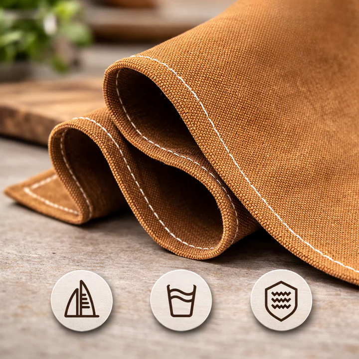 Canvas-Arbeitsschürze mit Kreuzträger und Mehrfachtaschen
