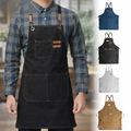 Canvas-Arbeitsschürze mit Kreuzträger und Mehrfachtaschen