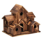 Vogelhaus aus Holz mit 6 Eingängen für Kleinvögel