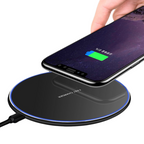 Drahtlose Ladestation 30W mit LED-Ring und USB-C-Kabel