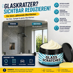 Glass polishing cream against scratches