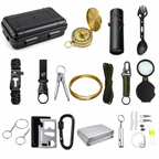 Survival-Set 13-teilig mit Kompass und Multitool