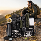 Survival-Set 13-teilig mit Kompass und Multitool
