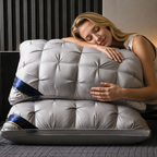 Nackenkissen ergonomisch mit 3D-Zopfmuster
