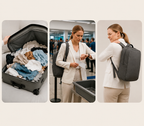 Business-Rucksack mit USB-Anschluss und 180°-Öffnung