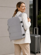 Business-Rucksack mit USB-Anschluss und 180°-Öffnung