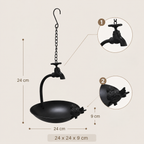 Vintage iron bird feeder – Faucet design for the garden