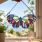 Fensterbild Acryl Mosaik Design – Wetterfest für Garten und Fenster