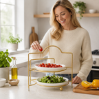 Küchen-Vorbereitungsregal mehrstufig mit Tablett-Organizer