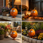 Kürbis-Figur für Garten und Zuhause – Herbstdeko