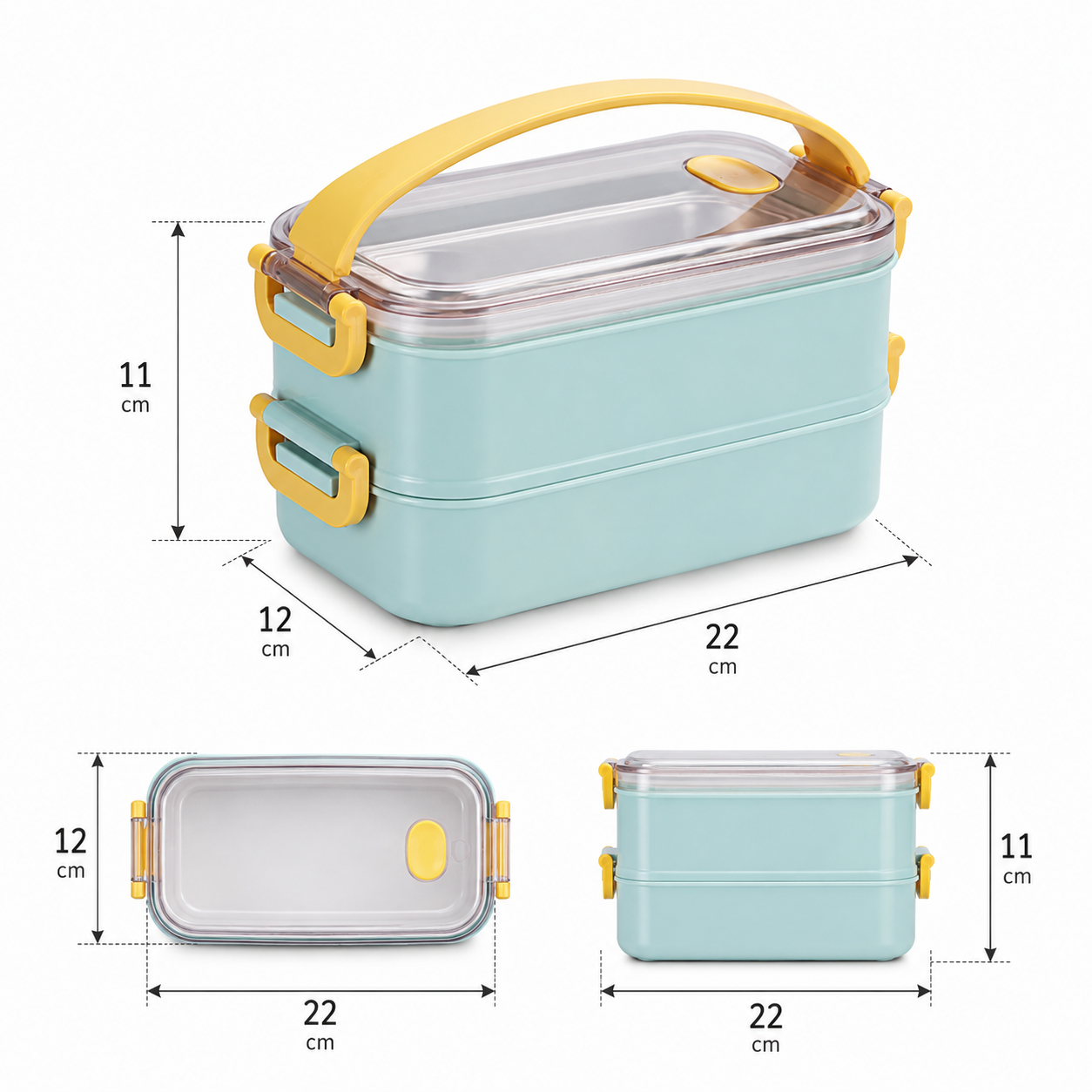 Lunchbox isoliert mit Edelstahl-Isolierung