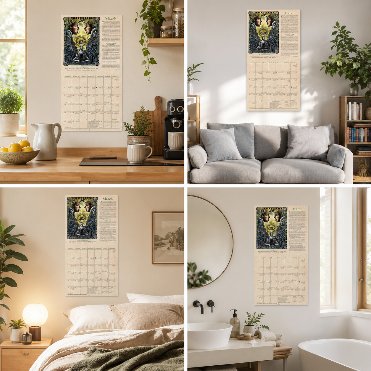 Hexenkalender 2026 mit Mondphasen und Astrologie
