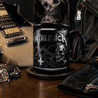 3D-gedruckte Tasse mit gotischem Totenkopf-Motiv