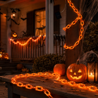 Halloween Lichterkette Kürbis Orange – Wetterfest