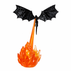 Drachen-Buchstütze mit Flammen-Design