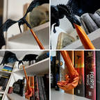Drachen-Buchstütze mit Flammen-Design