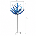 Windspiel Metall Lotus-Design