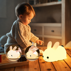 Hasen-Nachtlicht Silikon mit Farbwechsel und Fernbedienung