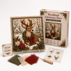3D Stoff-Bastelset Weihnachten mit vorgestanzter Schablone