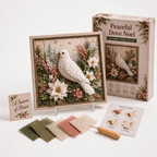 3D Stoff-Bastelset Weihnachten mit vorgestanzter Schablone