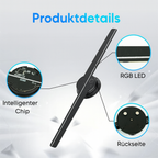 3D Hologramm LED-Projektor mit 224 Lichtperlen