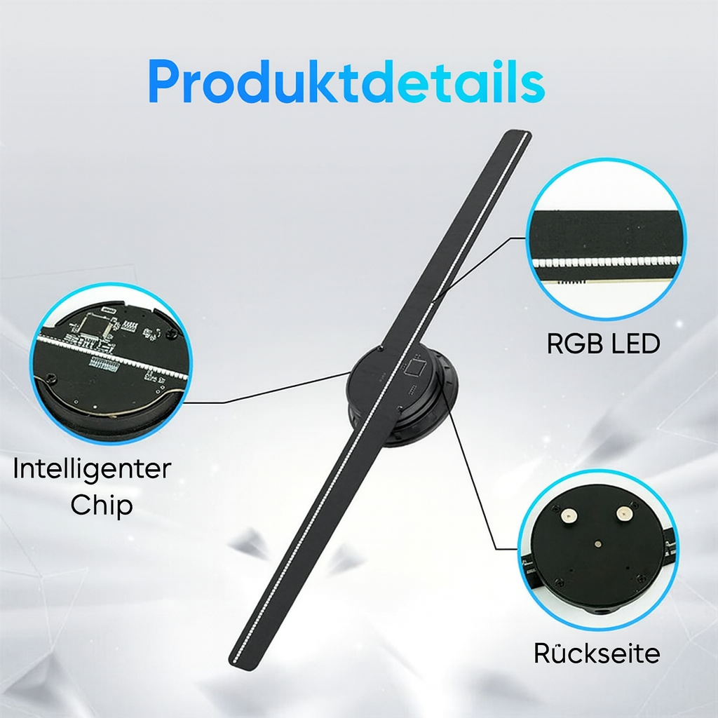 3D Hologramm LED-Projektor mit 224 Lichtperlen