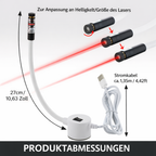 Laser-Nähführung magnetisch mit 3 Aufsätzen für Nähmaschinen