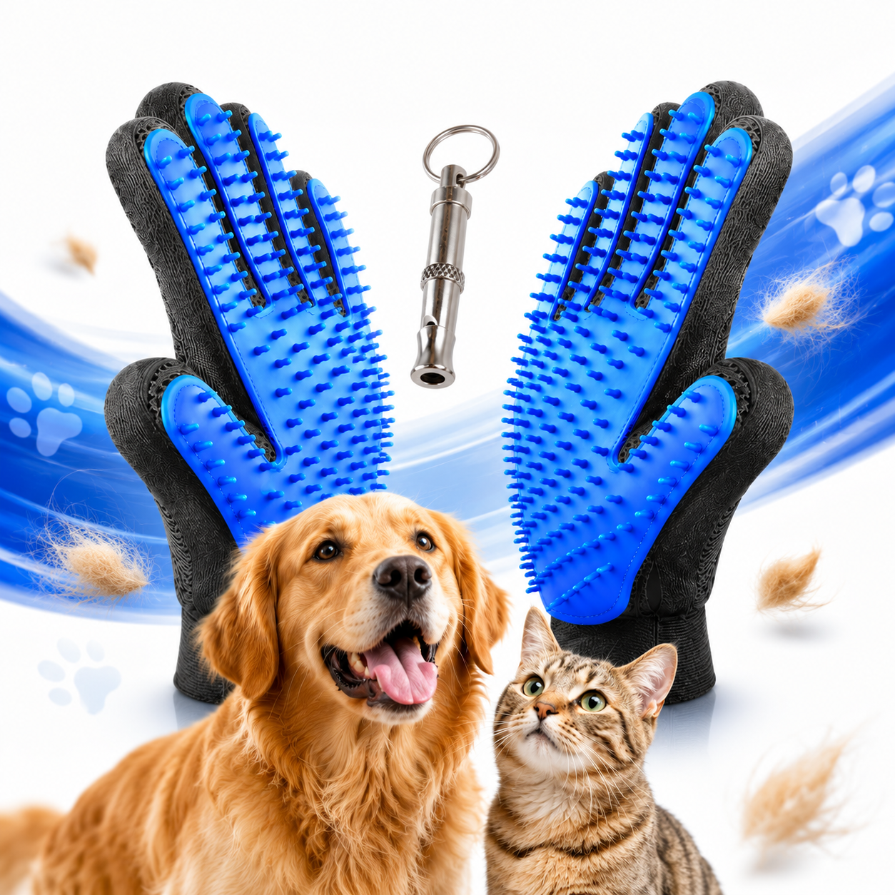 Grooming Glove with Massage Function