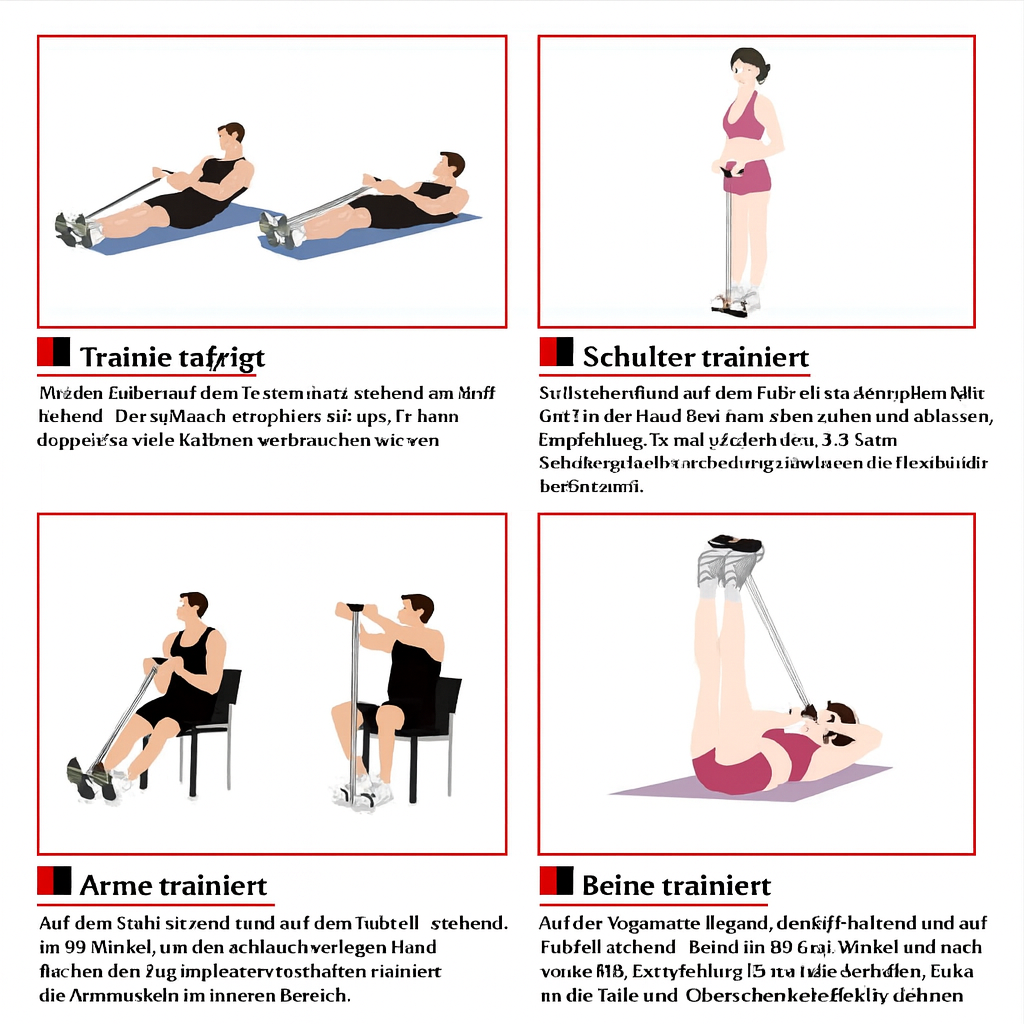 Widerstandsband Sit-Up Trainer mit Fußpedalen