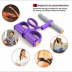 Resistance Band Sit-Up Trainer with Foot Pedals