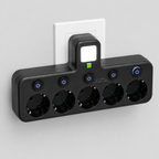 Wandsteckdose mit USB Anschluss und Nachtlicht