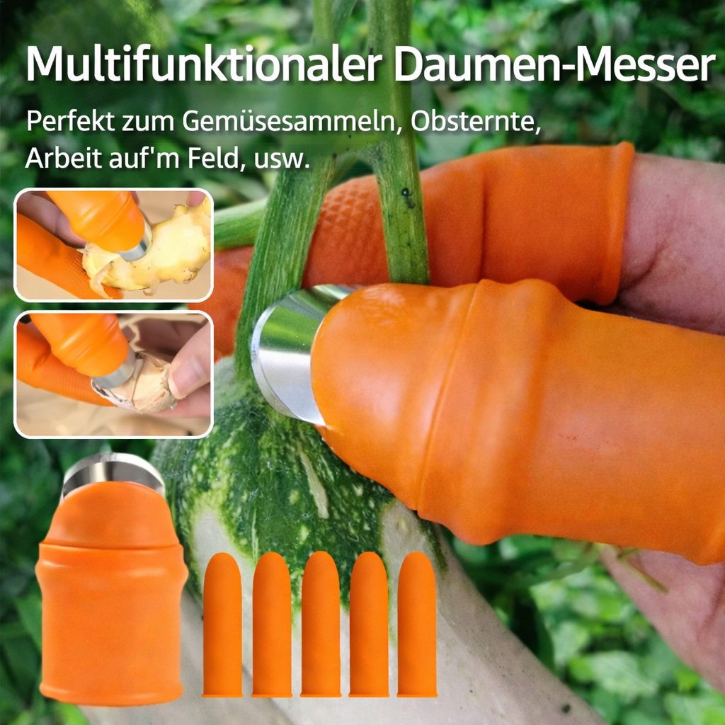 Erntehilfe Daumenklingen für Obst und Gemüse