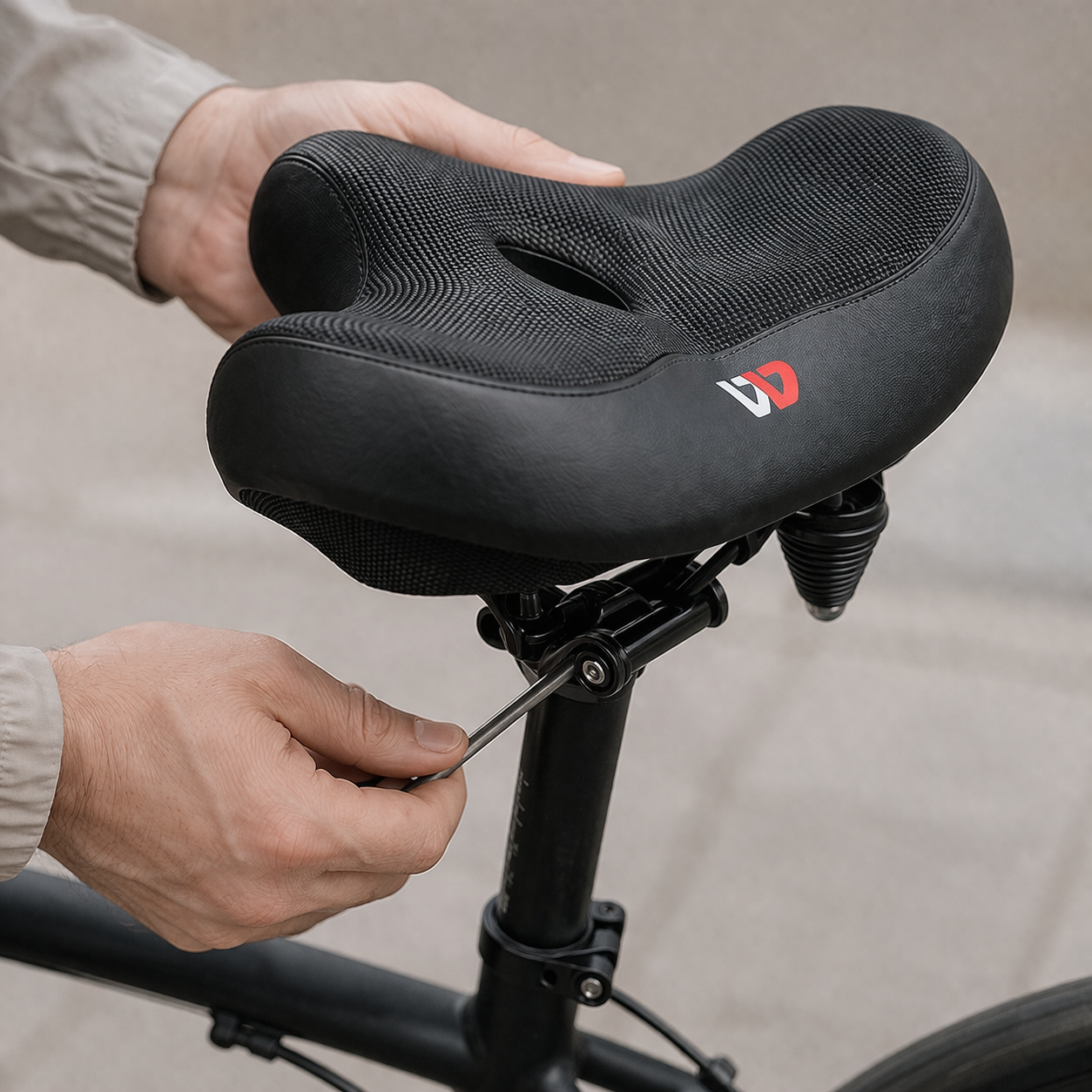 Extra Wide Bicycle Saddle – Ergonomic and Breathable