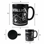 3D-gedruckte Tasse mit gotischem Totenkopf-Motiv