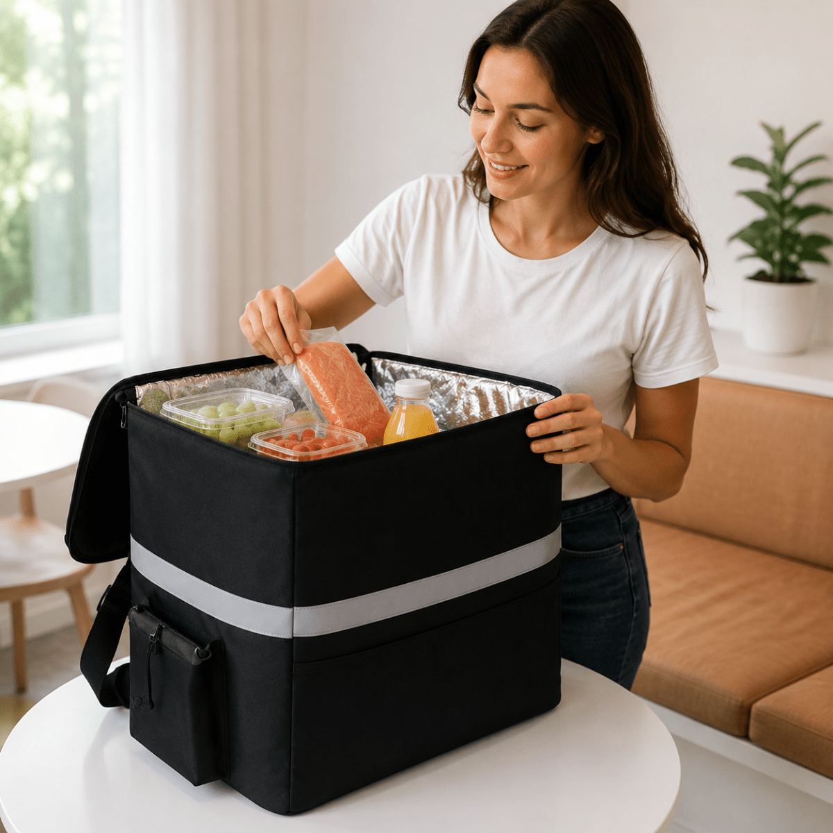 Kühltasche mit Isolierung für Lebensmittel und Getränke