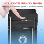 LED camping lamp solar USB power bank gold extendable 14-19 cm