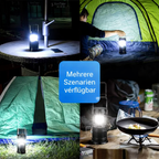 LED camping lamp solar USB power bank gold extendable 14-19 cm