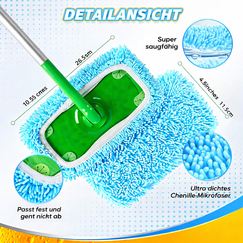 Microfiber Mop Pads Reusable for Flat Mops