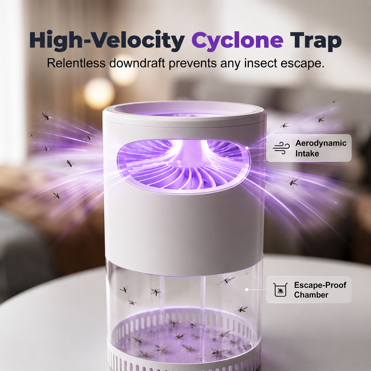 UV Moskito-Falle mit leisem Ventilator – Chemikalien-frei