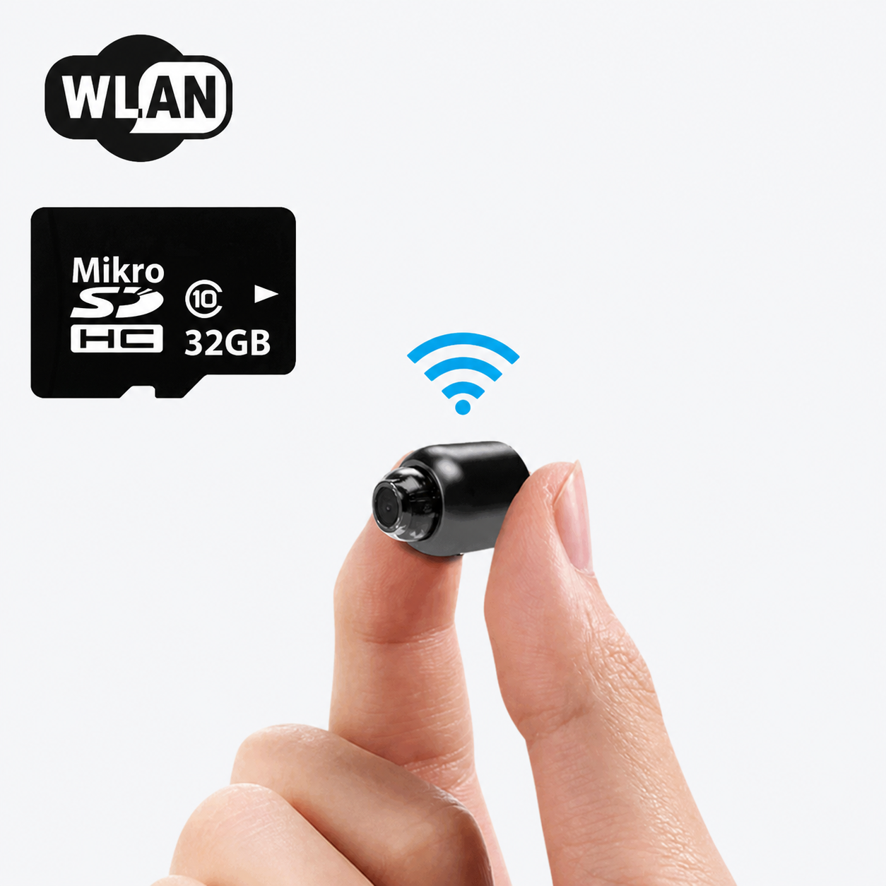 WLAN-Überwachungskamera mit Nachtsicht und 120° Weitwinkel