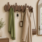 Wandgarderobe Holz mit Haken