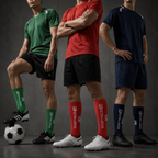 Sportsocken mit Silikon-Grip und Baumwoll-Spandex