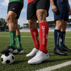 Sportsocken mit Silikon-Grip und Baumwoll-Spandex