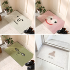 Smiley Doormat – Non-Slip PVC with Quick-Dry Surface
