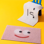 Smiley Doormat – Non-Slip PVC with Quick-Dry Surface