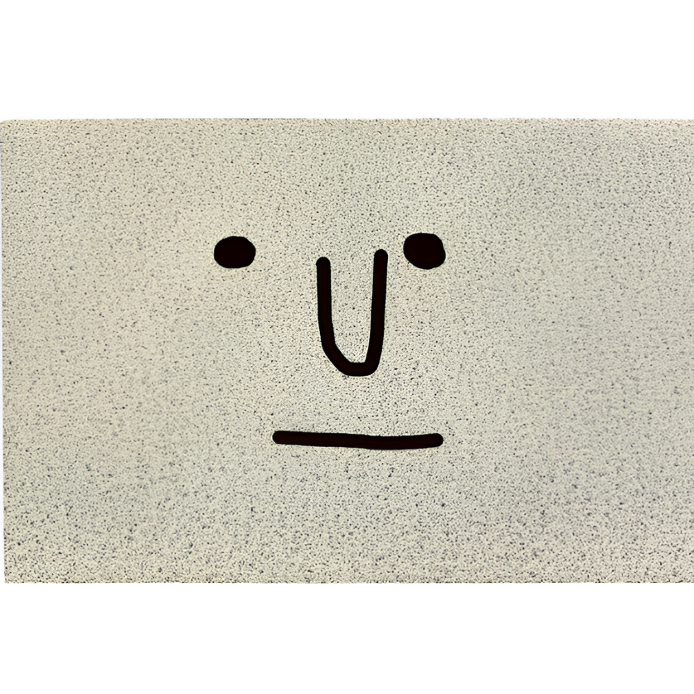 Smiley Doormat – Non-Slip PVC with Quick-Dry Surface