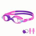Schwimmbrille für Kinder mit Nasenklemme und Ohrstöpsel